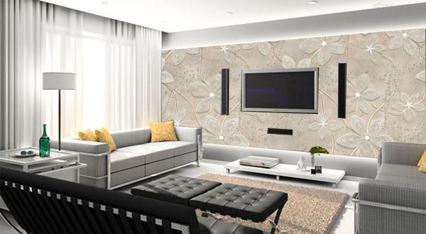 PAPEL DE PAREDE DECORATIVO 3D FLORAL (folha de 300x90 cm) - Atitude Signs Imagem de PAPEL DE PAREDE DECORATIVO 3D FLORAL (folha de 300x90 cm)