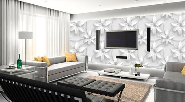 PAPEL DE PAREDE DECORATIVO 3D FLORAL (folha de 300x90 cm) - Atitude Signs Imagem de PAPEL DE PAREDE DECORATIVO 3D FLORAL (folha de 300x90 cm)