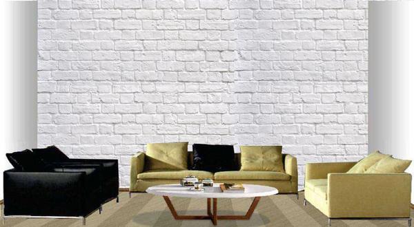 PAPEL DE PAREDE DECORATIVO TIJOLINHO BRANCO (folha de 300x90 cm) - Atitude Signs Imagem de PAPEL DE PAREDE DECORATIVO TIJOLINHO BRANCO (folha de 300x90 cm)