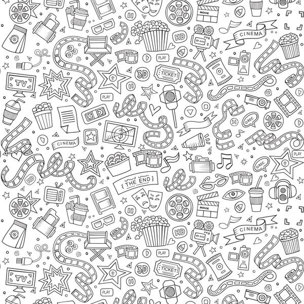 Papel de Parede Desenho para Colorir Cinema 2,70x0,57m - Quartinhos Imagem de Papel de Parede Desenho para Colorir Cinema 2,70x0,57m