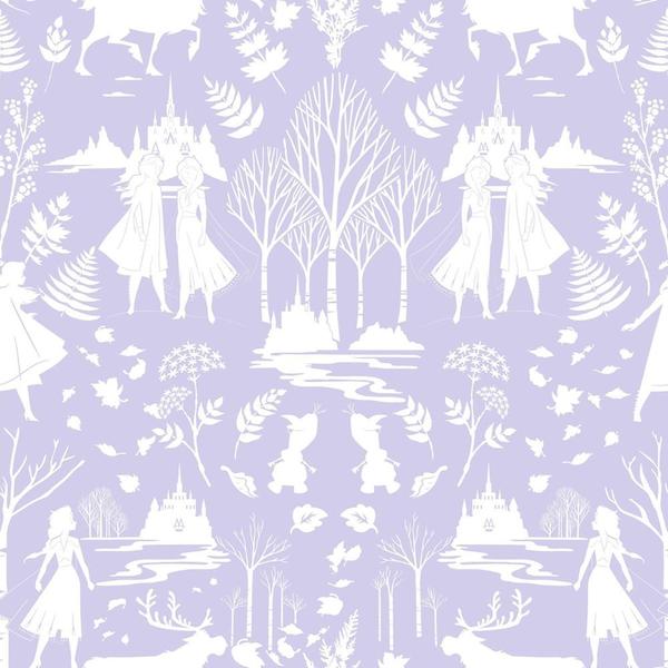 Papel de Parede Disney Frozen Roxo DI1013 B - Wiler-K Imagem de Papel de Parede Disney Frozen Roxo DI1013 B