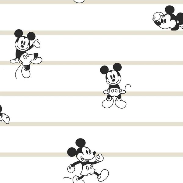 Papel de Parede Disney Mickey Listrado DI0932 A - Wiler-K Imagem de Papel de Parede Disney Mickey Listrado DI0932 A