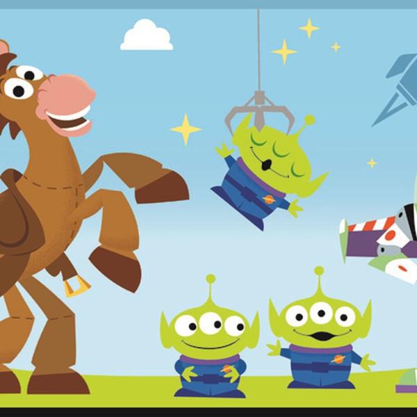 Papel de Parede Disney Toy Story Azul DI1018BD D - Wiler-K Imagem de Papel de Parede Disney Toy Story Azul DI1018BD D