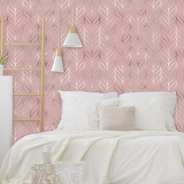 Papel de Parede Geométrico Samira Rose - Inove Papéis De Parede Imagem de Papel de Parede Geométrico Samira Rose