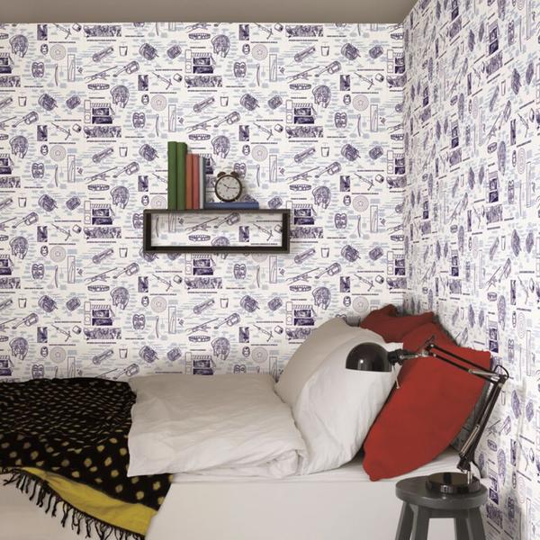 Papel de Parede Herois Marvel Branco DI0935 A - Wiler-K Imagem de Papel de Parede Herois Marvel Branco DI0935 A