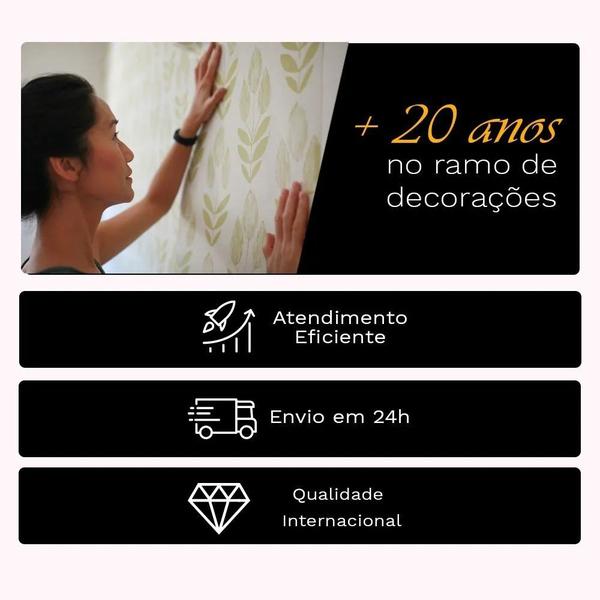 Papel de Parede Texturizado Em Alta Arabesco Folhas Clean - Kantai Imagem de Papel de Parede Texturizado Em Alta Arabesco Folhas Clean