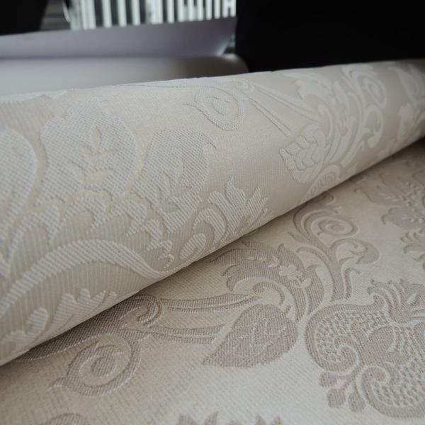Papel de Parede Texturizado Em Alta Arabesco Folhas Clean - Kantai Imagem de Papel de Parede Texturizado Em Alta Arabesco Folhas Clean