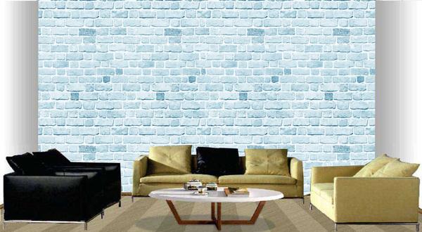 PAPEL DE PAREDE TIJOLINHO AZUL (folha de 300x90 cm) - Atitude Signs Imagem de PAPEL DE PAREDE TIJOLINHO AZUL (folha de 300x90 cm)