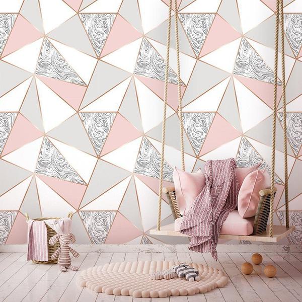 Papel de Parede Zara Mármore Rose Gold - Papel E Parede Adesivos Imagem de Papel de Parede Zara Mármore Rose Gold