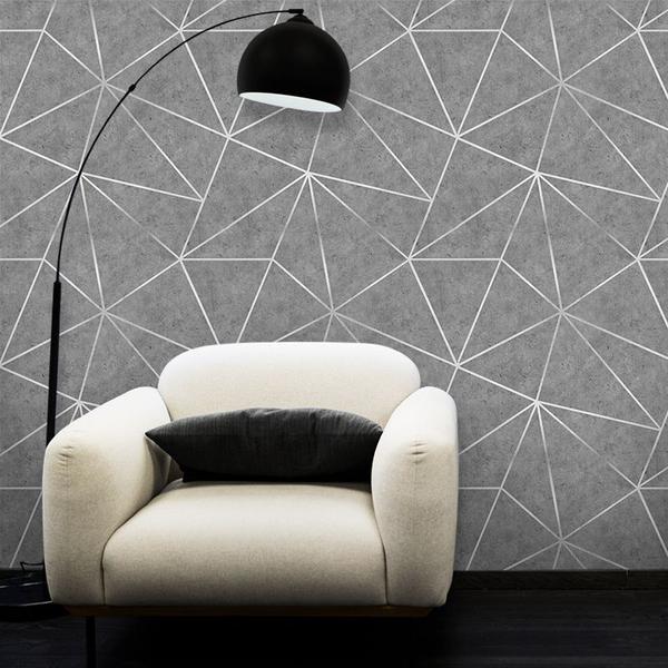 Papel de Parede Zara Urban Cinza - Inove Papéis De Parede Imagem de Papel de Parede Zara Urban Cinza