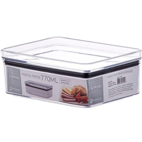 Porta Frios Hermetico 770ml Lumini - Ref.1370 - Paramount Imagem de Porta Frios Hermetico 770ml Lumini - Ref.1370
