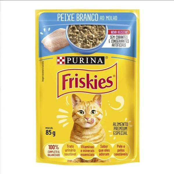 Ração Úmida Nestlé Friskies Gatos Sachê Filé De Peixe 85gr