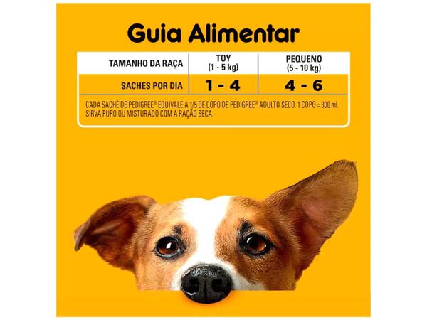 Ração Úmida para Cachorro Adulto Sachê - Pedigree Carne ao Molho 100g Imagem de Ração Úmida para Cachorro Adulto Sachê