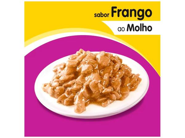 Ração Úmida para Gato Adulto Sachê - Whiskas Frango ao Molho 85g Imagem de Ração Úmida para Gato Adulto Sachê