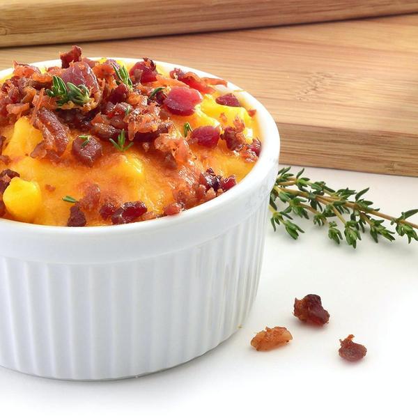 Ramekin Ramequim Gourmet 190ml Cerâmica Canelado Restaurante - Caulim Imagem de Ramekin Ramequim Gourmet 190ml Cerâmica Canelado Restaurante