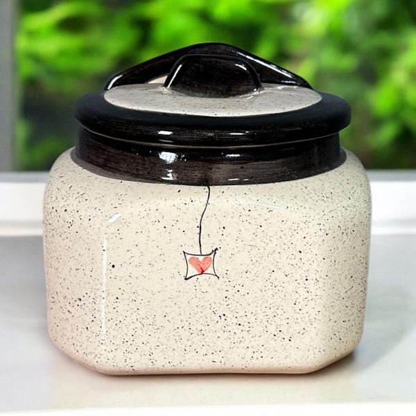 Saleiro Ou Açucareiro De Cerâmica Grande 1kg Para Cozinha