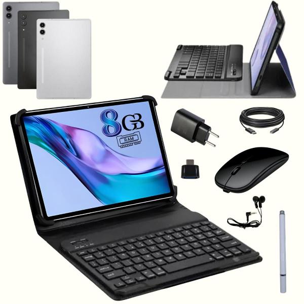 Tablet Profissional Estudo Trabalho 8gb Ram 128gb Teclado - Tablet Trabalho Performance Android