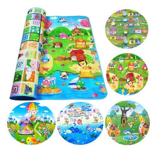 Tapete Infantil Atividade Bebe Térmico Gigante Dobrável 0,90 x 1,20
