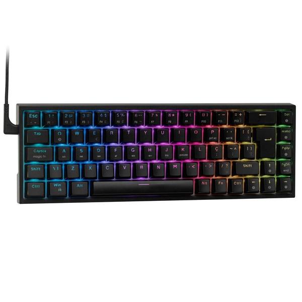 Teclado Mecânico Gamer Husky HailStorm, 65%, RGB, Switch Gateron Red, ABNT2, ...