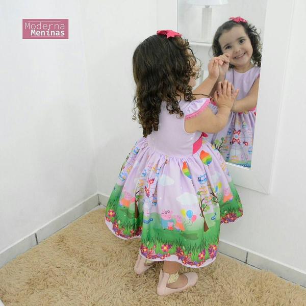 vestido de festa da peppa