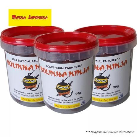 03 Potes De Bolinha Ninja - Massa Japonesa é ruim? 03 Potes De Bolinha Ninja - Massa Japonesa é boa?