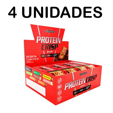 04 Caixas Protein Crisp Bar Cx 12un - Integralmédica - Integral medica Menor preço em 04 Caixas Protein Crisp Bar Cx 12un - Integralmédica - Integral medica
