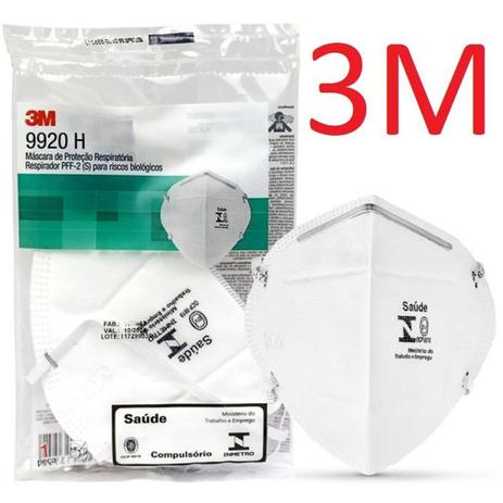 05 Máscaras 3M PFF2 9920H Hospitalar com registro Anvisa e selo Inmetro CA 17611 n95 - 3M BRASIL é boa?