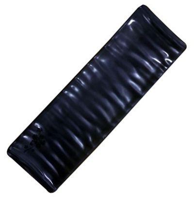 05un Travessa De Melamina Japonesa Preta P/ Sushi 24x7,8cm - Rio chens/util goods Menor preço em 05un Travessa De Melamina Japonesa Preta P/ Sushi 24x7,8cm - Rio chens/util goods