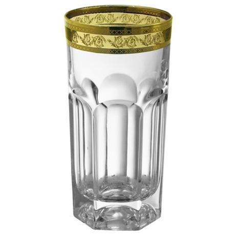 06 Copos Long Drink Ambra Dourado - Prime home decor Menor preço em 06 Copos Long Drink Ambra Dourado - Prime home decor