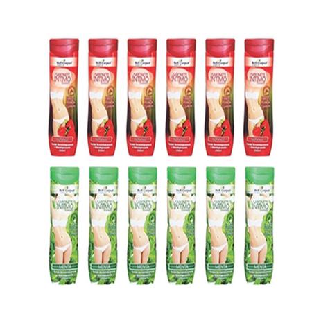 06 Sabonete Intimo Menta e 06 Sabonete Intimo Morango 200ml - Bell corpus Menor preço em 06 Sabonete Intimo Menta e 06 Sabonete Intimo Morango 200ml - Bell corpus