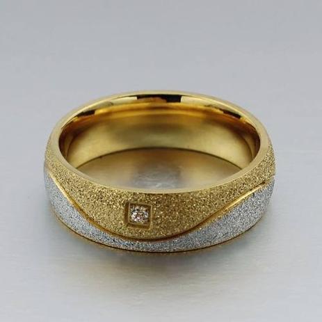 1 Aliança Anel Tungstênio Banhada Ouro Branco E Amarelo - Margo bonita Menor preço em 1 Aliança Anel Tungstênio Banhada Ouro Branco E Amarelo - Margo bonita