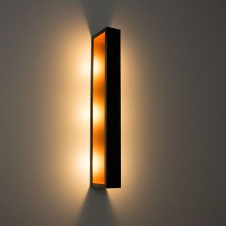 1 Arandela Led Efeito Decorativa Parede Teto 10w 50cm Preta 110V St164 - Starlumen Menor preço em 1 Arandela Led Efeito Decorativa Parede Teto 10w 50cm Preta 110V St164 - Starlumen