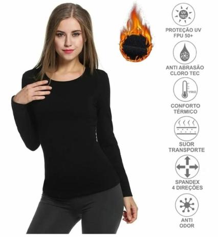 1 Calça + 1 Blusa Camisa 2 Pele Roupafrio Térmica Kit Viagem Feminina Tamanho M - hangar extreme Menor preço em 1 Calça + 1 Blusa Camisa 2 Pele Roupafrio Térmica Kit Viagem Feminina Tamanho M - hangar extreme