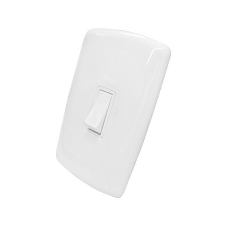 1 Interruptor Paralelo Com Placa 4x2 (Branco) - Mônaco idm - Dicompel Menor preço em 1 Interruptor Paralelo Com Placa 4x2 (Branco) - Mônaco idm - Dicompel