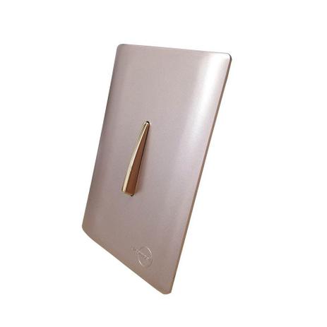 1 Interruptor Paralelo Dourado Com Placa 4x2 Ouro Rose - Novara Gold ngi - Dicompel Menor preço em 1 Interruptor Paralelo Dourado Com Placa 4x2 Ouro Rose - Novara Gold ngi - Dicompel