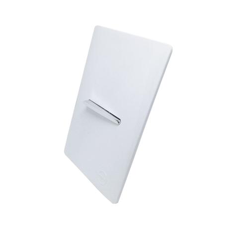 1 Interruptor Simples Horizontal Cromado C/Placa 4x2 Branca - Novara idn - Dicompel Menor preço em 1 Interruptor Simples Horizontal Cromado C/Placa 4x2 Branca - Novara idn - Dicompel