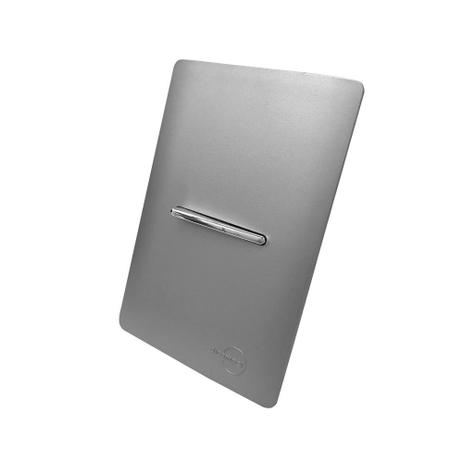 1 Interruptor Simples Horizontal Cromado Com Placa 4x2 Aço - Novara Colors icn - Dicompel Menor preço em 1 Interruptor Simples Horizontal Cromado Com Placa 4x2 Aço - Novara Colors icn - Dicompel