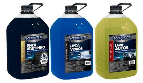 1 Limpa Vidros 1 Pneu Pretinho E 1 Shampoo Lava Auto Xampu - Vonixx Menor preço em 1 Limpa Vidros 1 Pneu Pretinho E 1 Shampoo Lava Auto Xampu - Vonixx