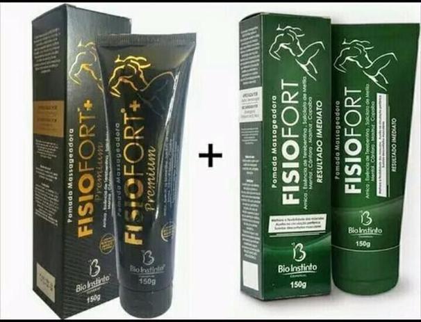 Menor preço em 1 Pomada Massageadora FISIOFORT 150g   1 Pomada Massageadora FISIOFORT PREMIUM 150gr - Bio instinto