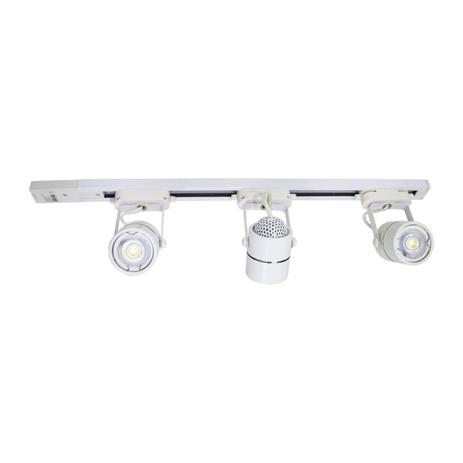 1 Trilho Eletrificado Branco 60cm +3 Spot Gu10 Mr16 com Led 5w Branco Frio St671 - Starlumen Menor preço em 1 Trilho Eletrificado Branco 60cm +3 Spot Gu10 Mr16 com Led 5w Branco Frio St671 - Starlumen