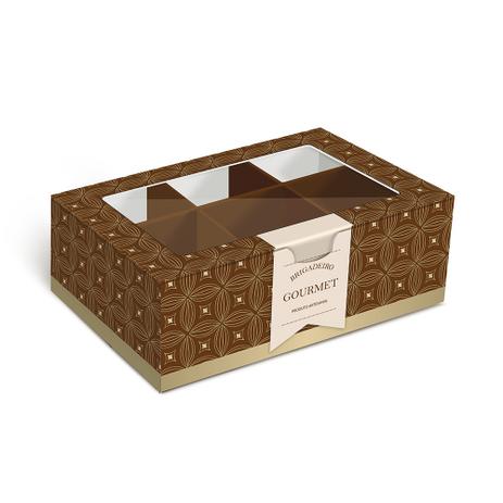 10 Caixas P/Brigadeiros 10,8X8,5X4,5Cm Gourmet Marrom - Cromus é boa?