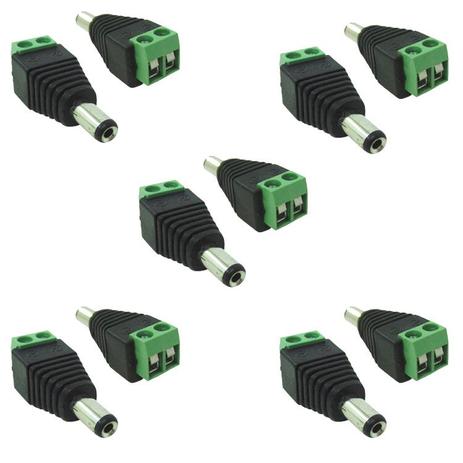 Menor preço em 10 Conector P4 Macho Com Borne Cftv - Total eletrônicos