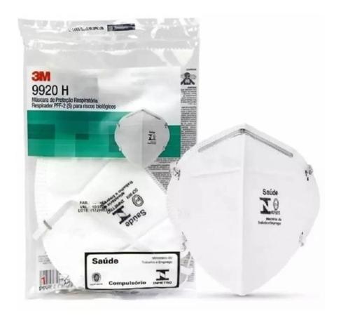 10 Máscaras 3M 9920H Branca - Registro Anvisa :80284930344 - Inmetro CA: 17611 - PFF-2(S) - 3M Brasil Menor preço em 10 Máscaras 3M 9920H Branca - Registro Anvisa :80284930344 - Inmetro CA: 17611 - PFF-2(S) - 3M Brasil