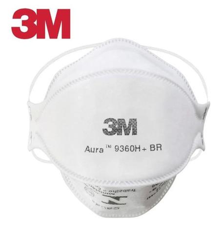 10 Máscaras 3M AURA N95(pff2) 9360H (hospitalar) com espuma no clipe nasal CA: 34261 - 3M Brasil Menor preço em 10 Máscaras 3M AURA N95(pff2) 9360H (hospitalar) com espuma no clipe nasal CA: 34261 - 3M Brasil