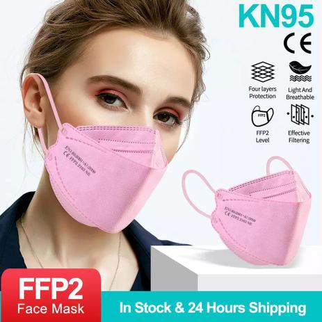 10 Máscaras Boca de Peixe 3D de proteção KN95 N95 PFF2 ROSA com 5 Camadas Respiratória 4D MASK - Elough - Mask 3D 4D Menor preço em 10 Máscaras Boca de Peixe 3D de proteção KN95 N95 PFF2 ROSA com 5 Camadas Respiratória 4D MASK - Elough - Mask 3D 4D
