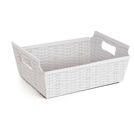 10 Mini Cestas De Cartao Estampa Vime Branco - Cromus Menor preço em 10 Mini Cestas De Cartao Estampa Vime Branco - Cromus