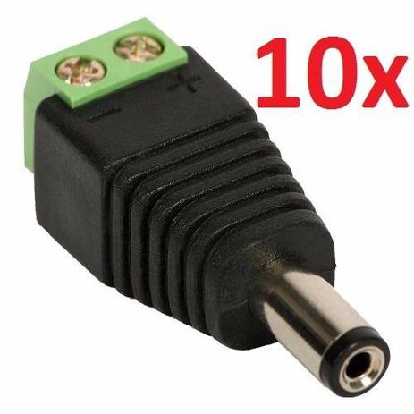 10 pcs de Conector de Fonte CFTV P4 Macho - Exbom Menor preço em 10 pcs de Conector de Fonte CFTV P4 Macho - Exbom