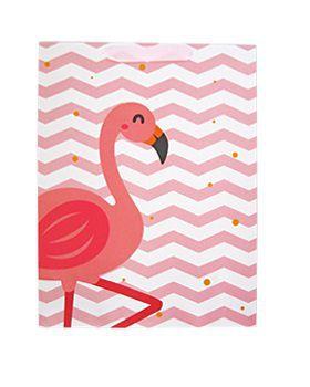 10 sacolas de papel para presente flamingo 30x40cm - Fwb Menor preço em 10 sacolas de papel para presente flamingo 30x40cm - Fwb