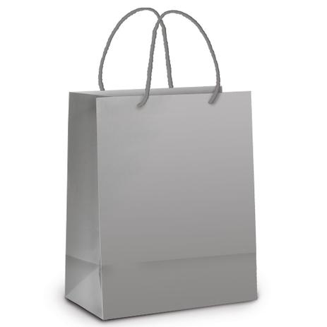 10 Sacolas Lembrancinhas Presentes Liso Prata Fosco Gg Festa - Cromus é boa?