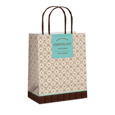 10 Sacolas Papel C/Fecho P/Presente Gourmet P Festas Marrom - Cromus Menor preço em 10 Sacolas Papel C/Fecho P/Presente Gourmet P Festas Marrom - Cromus